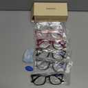 CCVOO 6 Pack Blue Light Blocking Reading Glasses, Anti Headache/Glare/Eye Strain Readers Computer Eyeglasses Women/Men (6 Pack Mix,2.00)