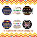 3 x 1000pcs Hispanic Heritage Month Stickers, Hispanic Countries Flag Patterns Stickers Latino in Spanish for Month Celebrating