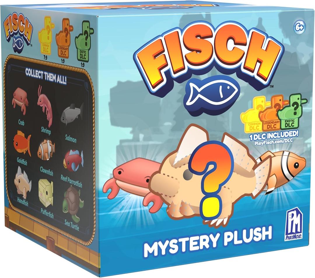 Fish Collectible Plush Assortment 10 cm