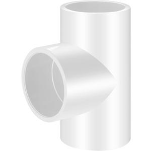 1-1/2" 4 Pcs Tee 3 Way Pipe Fittings (Socket x Socket), Heavy Duty 3 Way Right Angle Pipe Fitting for DIY Creations, Schedule 40 Coupling Adapter.