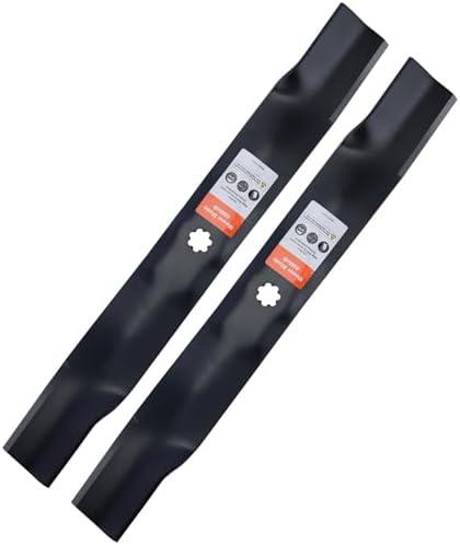 Grasscool AM141034 42 inch Mower Blades for John Deere D130 D110 D105 D125 X300 Z225 LA135 Z235 42" Deck Lawn Tractor Replace AM137327 AM141032 (2 Pack)