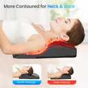 CuPiLo Back and Neck Massager, FSA Eligible HSA Store Massager for Pain Relief Deep Tissue, Heated Massage with Vibration, Massage Pillow for Neck, Back, Shoulder, Leg, Mothers Day Gifts for Mom Women