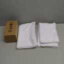 Kevin Textile Set of 2 Oblong Pillow Covers 12x20 Decor Decorative Striped Corduroy Solid Cushion Cover Lumbar Throw Pillowcase for Sofa Kids Toddler, 30 x 50cm,Pure White