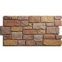 EverStone Cobblestone Faux Stone Panel, 48"W x 23 3/4"H x 1 1/8"D, Earth Color