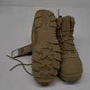 FREE SOLDIER Men's Waterproof Hiking Boots Tactical Work Boots Outdoor Lightweight Military Boots(Tan, US 9.5)