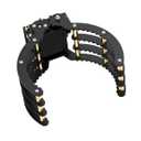 Robotic Claw Full Metal Wave Edge Clamp Robot Hand Gripper Grabber, 1LB Max Grab Weight & 0-9in Open Range High Torque Robotic Arm Replace Claw Robot DIY, Mechanical Claw with Servo
