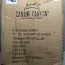 CANINE CANYON Scout Pet Stroller, Heavy Duty Dog Stroller for Large & Medium Dogs, Foldable Pet Stroller for 2 Small Dogs with All-Terrain Wheels, Storage Pocket & Cup Holder, 55 lbs Capacity, Black