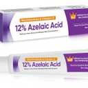 Azelaic Acid 12% Serum for Acne & Redness Relief - Niacinamide Facial Serum to Reduce Pimples, Blackheads, Scars & Oily Skin - Brightening Azelaic Acid Cream for Clear, Balanced Skin (1PC)