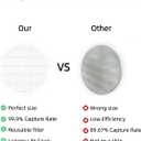 4 Pack Nail Dust Collector Replacement Filter, Compatible with MelodySusie HPro & SProR, Reusable Filters for Nail Dust Vacuum Machine, Round Shape