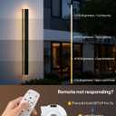 57" Outdoor Modern Wall Lights, 2-Pack Exterior Lighting Fixture, 57in