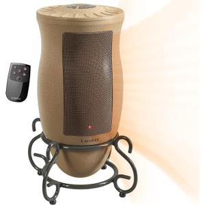 Lasko Designer Series Ceramic Space Heater-Features Oscillation, Remote, and Built-in Timer, Beige