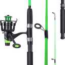 Sougayilang Catfish Fishing Rod and Reel Combo, 2-Piece Spinning Combo, Durable Graphite & Glass Blanks Fishing Pole for Crappie, 5.9ft and 2000 Reel