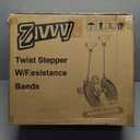 Stepper Machine with Resistance Bands, Mini Stepper with 300LBS Weight Capacity, Twist Stepper for Full Body Workout, Adjustable Step Height, Smooth and Quiet, Step Machine for Men Women