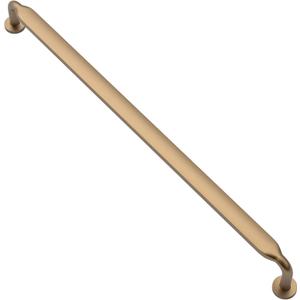 Alzassbg 6 Pack Champagne Bronze Cabinet Handles, 10 Inch(254mm) Hole Centers Arch Modern Cabinet Pulls Kitchen Cabinets Hardware for Cabinets and Drawers AL3503TGP