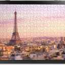 ALL4JIG Premium Wooden Puzzle Picture Frame with 4-Puzzle Storage Capacity for 1000 Piece Puzzles, Tool-Free Easy Assemble Display, Non-Glue Mounting Kit & Hanging Hardware Included (27" x 20")