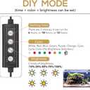 hygger 42W 24/7 Lighting Aquarium LED Light, Sunrise-Daylight-Moonlight Mode and DIY Mode, Timer Adjustable Brightness Fish Tank Light with Extendable Bracket 7 Colors for Planted Tank