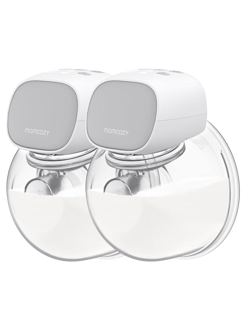 Momcozy S9 Pro Wearable Breast Pump, Hands-Free Double Electric Portable Pump 2 Count, Beige