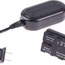 Foto4easy AC Power Adapter with NP-F Dummy Battery DC upler for Sony NP-F970 NP-F960 NP-F770 NP-F750 NP-F550 to Power Video LED Light Camera Monitor,Black