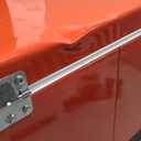 FSE Hard-Sided 54 Qt. / 80 Can Metal Cooler, Two-Tone Gray Camo and Black, Durable Outdoor Beverage Cooler with Latch Closure, Plastic Lining, Side Handles, Portable Tailgating and Camping Ice Chest (Red)