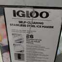 Igloo Portable Ice Maker with Scoop - Ice Maker with LED Control Panel & 1.5 Quart Water Tank - Stainless Ice Cube Maker Produces 26 Lbs. of Ice in 24 Hours with 9 Large or Small Cubes in 7 Minutes
