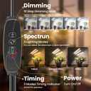 Bseah Plant Light Grow Light for Indoor Plants 2 Pack, Full Spectrum Indoor Grow Lamp, 10-Level Dimmable and Auto ON & Off Timer