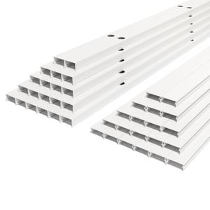 Light Tracks Compatible with Govee Outdoor Lights  50ft Aluminum Mounting Channel Kit (White, Weather-Resistant Enclosure by GlowTraX)