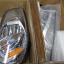 SUPERFASTRACING Pair Headlights Headlamps Left & Right Set Replacement for 2004-2013 Freightliner M2 106 M2 112