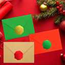 Fancy Land 540 Pcs Christmas Wax Seal Stickers Embossed Foil North Pole Official Seals for Envelopes Holiday Gifts Packages Party Favors