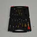 LAMPTOP 26-Pack Woodworking Tools and Accessories Including Countersink Drill Bits, 3-Pointed Countersink Drill Bit with L-Wrench, Wood Plug Cutter, Step Drill Bit, and Automatic Center Punch