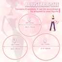 Exercise Fitness Hoop for Women 37 Inch Removable Adjustable Weighted Hoop Suitable for Adult Weight Loss and Home Fat Burning Exercise Workouts Gym