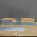 Floor Lamp for Living Room,Farmhouse Floor lamp,Modern Standing lamp with Hand-Worked Rattan Shade (Double Shade-with Remote)