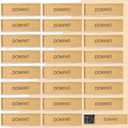 Hungdao 80 Pack Mini Dominos Set for Kids Adults Bulk Double 6 Dominoes 28 Tiles Wooden Traditional Board Games Double Six Standard Dominoes Party Favors Gifts Travel Family Games Toys with Wood Case