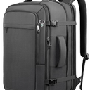 Carry on Backpack for 1-10 Days Trips, Extra Large 40L-50L Travel Backpack TSA Approved, Expandable Laptop Bagpack, Water Resistant Bag Compatible with 17.3 inch Laptops, Black