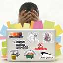 3 x 100PCS Funny Holographic Stickers for Adults, Meme Waterproof Vinyl Sticker for Water Bottle,Laptop Phone,Kindle,Journal,Scrapbook,Skateboard,Luggage,No Repeats (102)