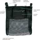 J.L. Childress Cups 'N Cargo Universal Stroller Caddy Organizer - Essential Travel Accessories for Baby Stroller, Includes Cup Holders & Mesh Storage Bag, Fits UPPAbaby, Doona, Nuna, & More - Black