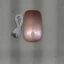 Bluetooth Wireless Mouse for MacBook Air Mac Pro Laptop Computer iPad Pad PC Laser Optical Rechargeable Mini Slim Silent Mouse Widely Used Desktop Hp iMac (Rose Gold)