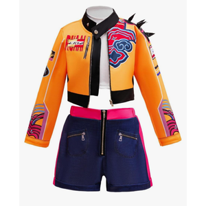 Girls Costume Outfit Kids 2025 Singer Fashion Outerwear & Shirt & Dress Party Clothes Birthday Gift 140