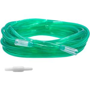 Standard green oxygen tubing with 2 standard connectors 25' 6 channel