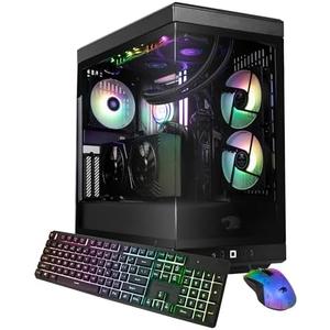 iBUYPOWER Y40 PRO Black Gaming PC Desktop Computer AMD Ryzen 9 7900X CPU, NVIDIA GeForce RTX 5070Ti 16GB GPU, 32GB DDR5 RGB 5200MHz RAM, 2TB NVMe SSD, Keyboard, Mouse