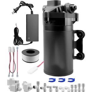 Water Booster Pump for 200GPD Home RO System, Water Filtration System High Pressure Pump with Auto On/Off Switch, Easy Installation Kit for Reverse Osmosis Systems
