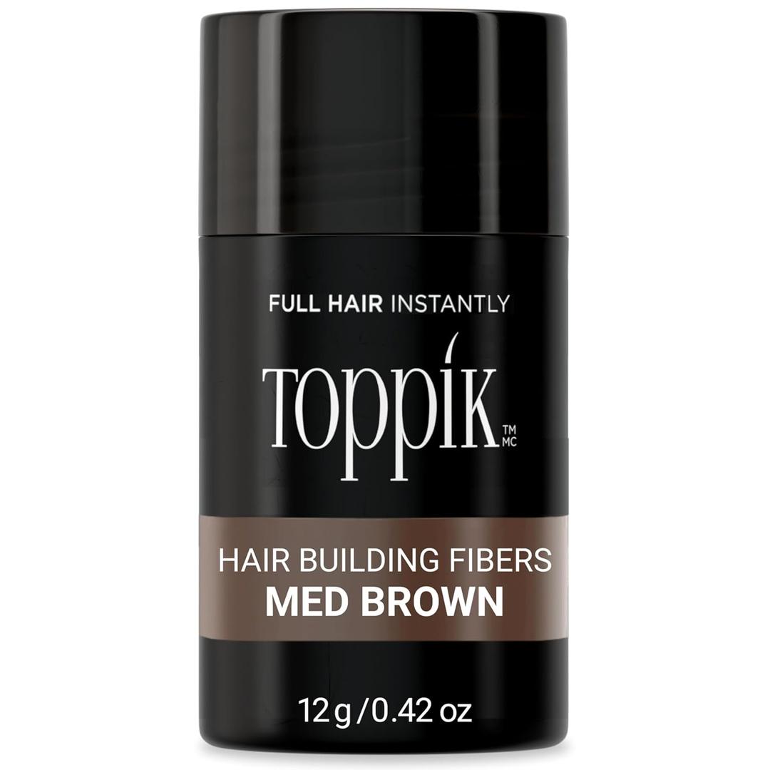 Toppik Hair Building Fibers, Fill In Fine or Thinning Hair Instantly Thicker, Fuller Looking Hair 9 Shades,4 size options