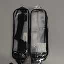 BAGSMART TSA Approved Toiletry Bag, 2 Pack Clear Makeup Cosmetic Bag Organizer, Quart Size Travel Bag for Toiletries, Carry-on Travel Accessories Essentials, Black-2pcs