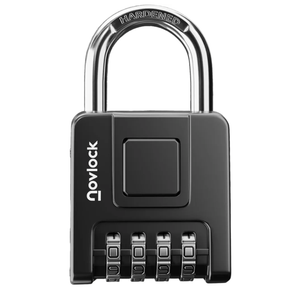 Combination Lock for Outdoor & Indoor | Heavy Duty, Weatherproof, 4-Digit Security | Padlock for Lockers, Gates, Fences, Sheds, Storage | 1-Pack, Black