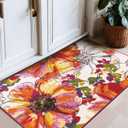 Rugshop Modern Bright Flowers Non-Slip (Non-Skid) Area Rug 2'7" x 4' Multi