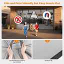 LOOBANI Magnetic Garage Door Screen 10x8 Ft: Heavy Duty Garage Screen Door for 1 car Garage, Retractable Roll Up Garage Net Screen for Patio, Hand-Free, Easy Install, Keep Bugs Out & Air in