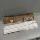 LazBlinds No Drill TDBU Roman Shades, Blackout - White, 21" W x 72" H