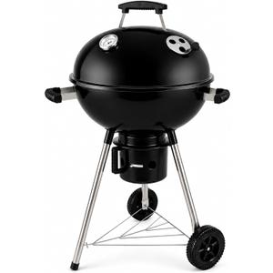 18-Inch Kettle Charcoal Grill with Lid & Wheels | Beginner-Friendly, For Backyard, Patio & Family Cookouts, Easy-to-Use, Ash Catcher