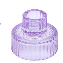 Vixdonos Taper Glass Candlestick Holders Tealight Candle Holders for Table Centerpieces, Wedding Decor and Dinner Party 