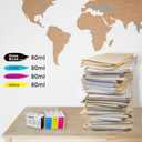 SJIC35P Ink Cartridge Remanufactured for SJIC35P SJIC35P-BK SJIC35P-C SJIC35P-M SJIC35P-Y Ink Tank for ColorWorks CW-C6000P CW-C6000A CW-C6500P CW-C6500A Inkjet Printer (Gloss BlackC/Y/M)