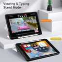 DONGKE Case Compatible with iPad 10.2 Inch 2021 2020 2019 iPad 9th/8th/7th Generation with Pencil Holder, Slim Stand Protective Case with Soft TPU Back, Auto Sleep/Wake Cover, Pink Bows